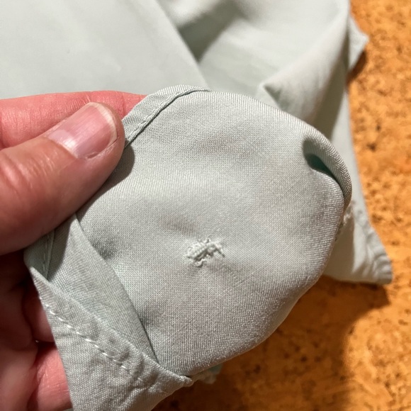 Torrid Mint Blue Challis Sharkbite Skater Smocked Dress Sz 1X - Picture 15 of 16